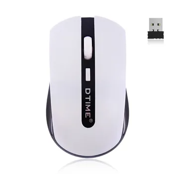 

DTIME Mini Usb 2.4G Mute Ultrathin Wireless Mouse Laptop Notebook Computer Games Intelligent Power Saving Gaming