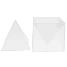 Moule en résine de Silicone Super pyramide, moule en cristal avec cadre en plastique