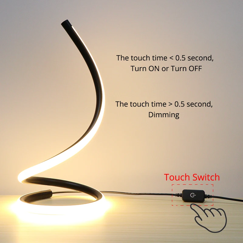 Desk lamp Touch ON/OFF Switch Dimming Table Light LED Night Light Aluminum Bedroom Beside Decorative Lighting Reading Light Desk lamp Touch ON/OFF Switch Dimming Table Light LED Night Light Aluminum Bedroom Beside Decorative Lighting Reading Light