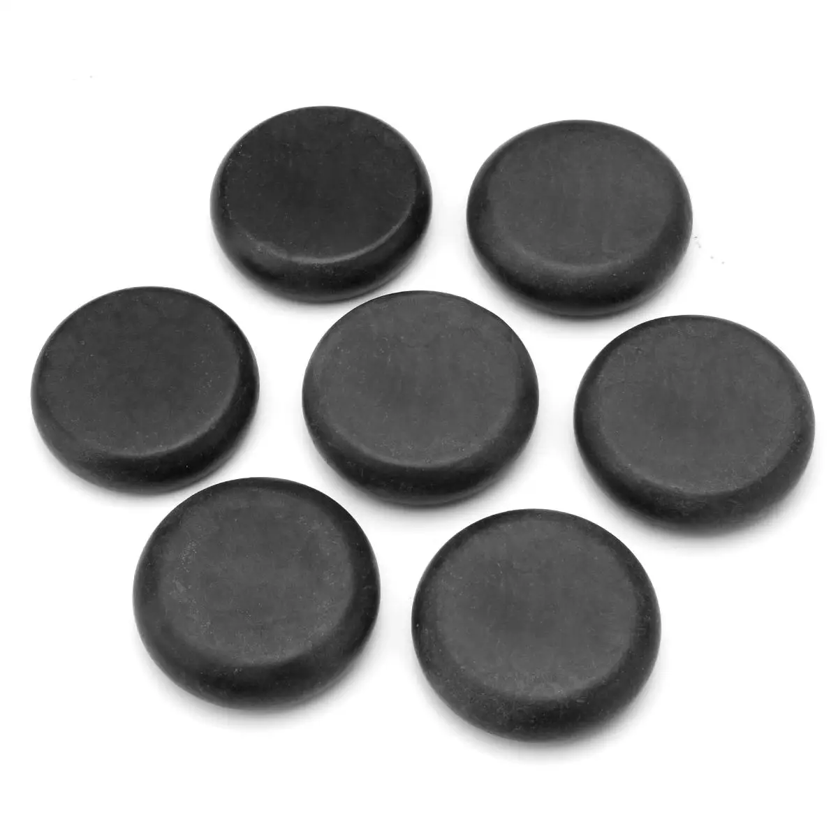 10 Pcs 6x6 cm حجر تدليك s تدليك الحمم الطاقة الطبيعية حجر تدليك مجموعة ضغط الساخنة سبا البازلت صخرة الجسم الرعاية الصحية الحجر