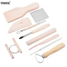 11 шт. гончарная керамика из нержавеющей стали, глина, скульптура, воск, набор инструментов, деревянная ручка, формирователь, резьба, инструменты