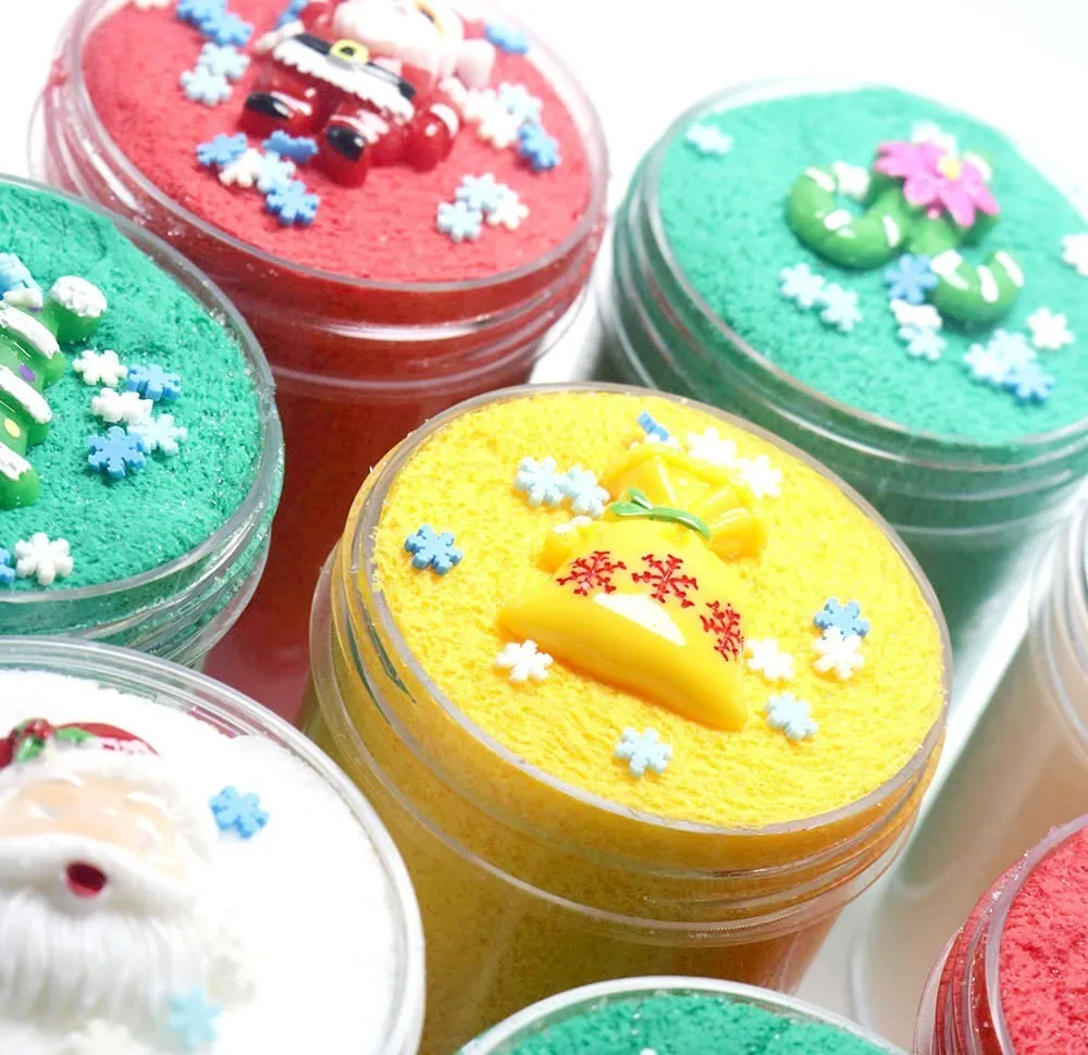 

60ml Fluffy Starfish Hand Gum Crystal Slime Relief Floam Lizun Clay Modeling Clay Sand Plasticine Rubber Mud Pie DIY Toy