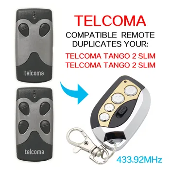 

TELCOMA TANGO 2 4 SLIM Garage gate door remote control TELCOMA remote control 433.92MHz