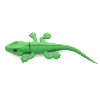 

Usb 2.0 Flash Drive Cute Animal Green Gecko Lizard Shape Memory Stick Jump Drive Thumb Drives Flashdrive Pendrive