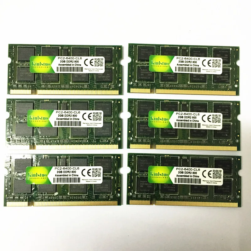 Kinlstuo новый RAMs DDR2 2 гб 800 мгц пк 6400 память 200pin SODIMM ddr2 667 PC5300 полная совместимость с