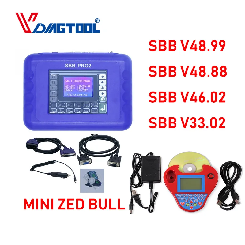 

Auto Key Maker MINI Zed Bull Zed-Bull Smart Silca SBB PRO2 V48.88 V46.02 V48.99 OR V33.02 Auto Transponder No Tokens Limited