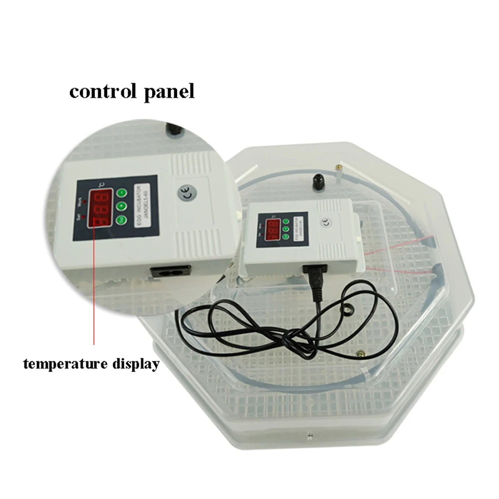 Высококачественный Белый Цифровой яичный инкубатор 60 инкубатор для куриных яиц на продажу