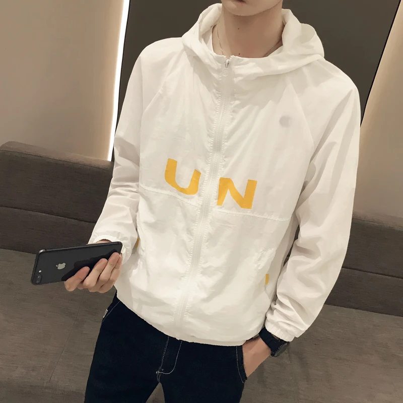 Summer Fashion Jackets Men Chaqueta Hombre Streetwear Bomber Jacket Hooded Print Outwear Coat Sunscreen 2019 Jaqueta Masculino Summer Fashion Jackets Men Chaqueta Hombre Streetwear Bomber Jacket Hooded Print Outwear Coat Sunscreen 2019 Jaqueta Masculino