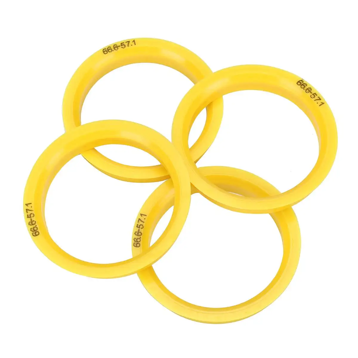 

4Pcs Plastic Wheel Centric Spigot Ring 66.6mm - 57.1mm Spacers Hub For VW For Audi For Skoda For Seat