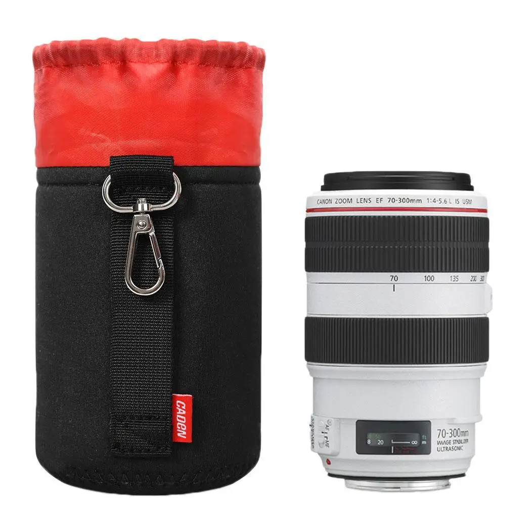 Защитный чехол для объектива DSLR SLR Водонепроницаемый Черный Красный