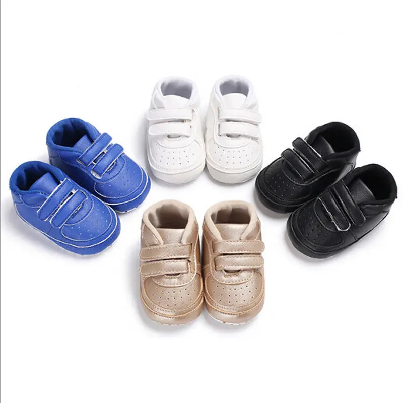

2019 Brand New Fashion Toddler Infant Newborn Baby Boy Girl Crib Shoes Soft Sole Prewalkers Anti Slip Sneakers Baby Shoes 0-18M