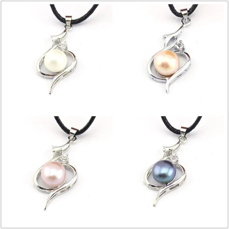 

FREE SHIPPING !!! Hot Style 100% Genuine White Pink Purple Black Natural Freshwater Pearl Charms Pendants