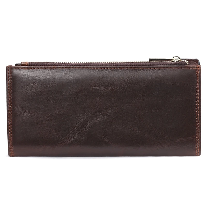 

Casual Fashion Long Wallet Men's Leather Handbag First Layer Cowhide Large Capacity Clutch Bag Clutch