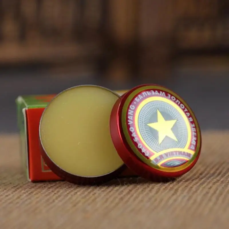 

Hot 2pcs Original Golden Star Balm Ointment for Headache Dizziness Insect Stings Head Menthol Balm Refreshing U3