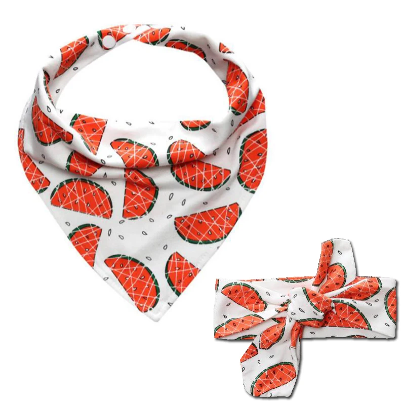 

Baby Bibs Burp Cloth Cotton Baby Bandana Bibs Toddler Feeding Saliva Towel Slabbetjes Headband Hairband Fashion Baby Stuff