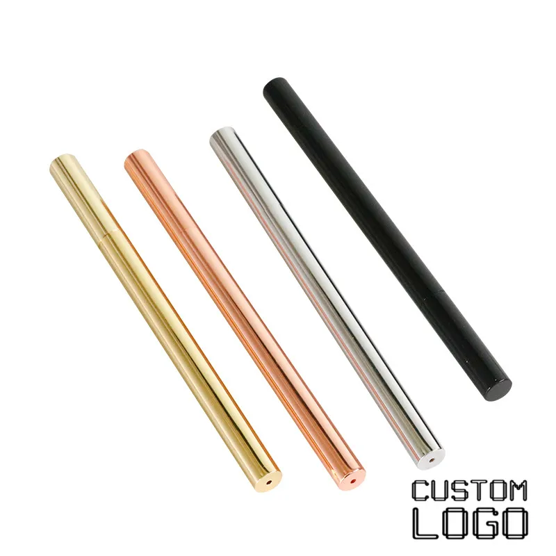 1pc 0.5mm Retro Gel Pens Brass Pens Stationery Gifts Metal Signature Pen Laser Engraving Lettering High-end Business Custom Logo