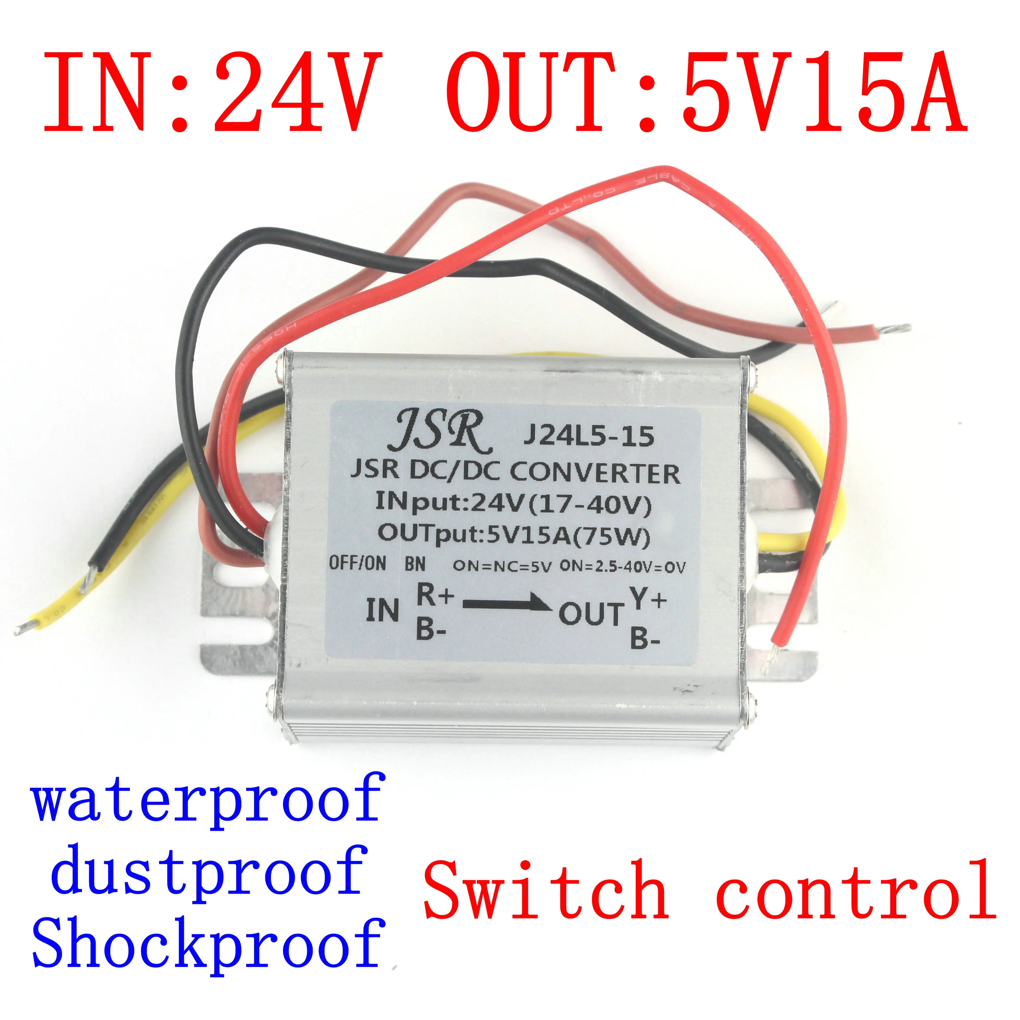 JSR J24L5 15 24В 5В 15а понижающий преобразователь a 5v15a Ампер DC конвертирующий