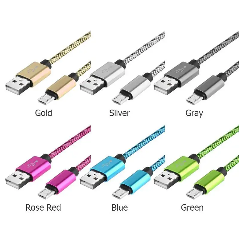 1 м кабель с разъемами микро usbи USB 2 0 Быстрый зарядный для передачи данных