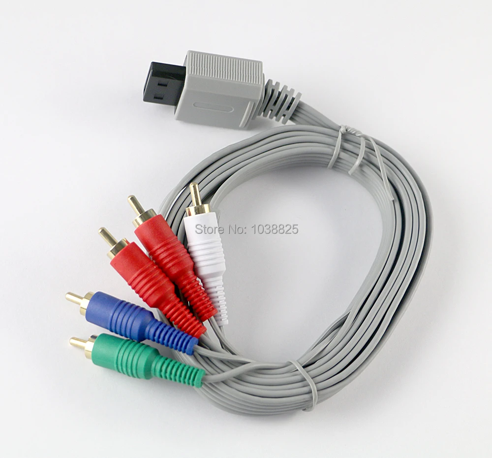 

10pcs/lot 1.8m Component AV Cable High-Definition 1080i/720p HDTV AV Audio Adapter Cable Cord Wire 5RCA For Nintendo Wii