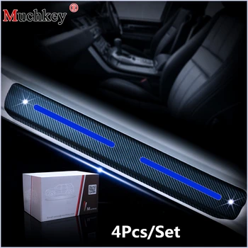 

For Chevrolet Chevy Camaro 2010 2011 2012 2013 2014 Car Door Sill Protector Scuff Plate Carbon Fiber Sticker Car-Styling