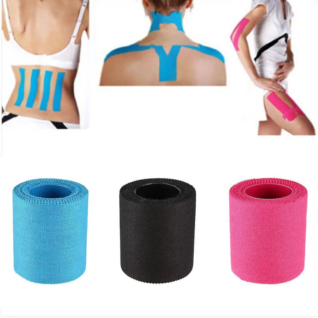 

Elastic Self-adhesive First Aid Medical Bandage Tape Black Red Rose White Athletic Treatment Blue Tape 5m*5cm