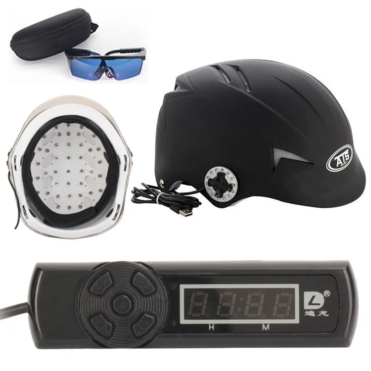 Upgrate Hair Regrowth Laser Helmet Hair Loss Medical Therapy Laser Cap 45 Diodes Hair Fast Regrowth Machine with Free Glasses