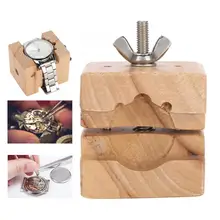 Инструменты для часов деревянная коробка для часов держатель для часов Ремешок для удаления база инструмент для ремонта движения Высокое качество ремонт часов