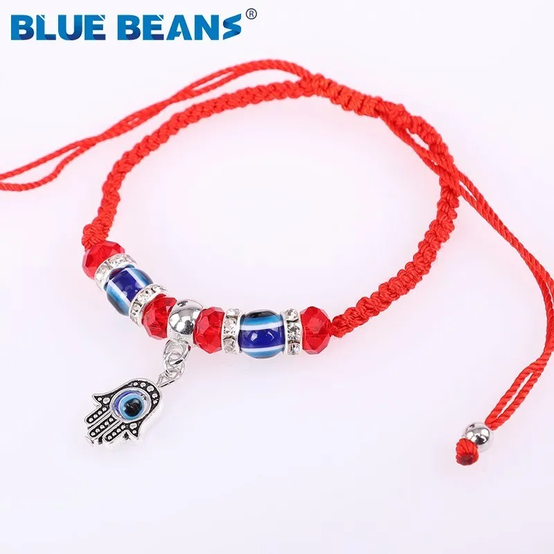 

2019 1PC Lucky Red Evil eyes Handmade Rope Fashion Red Thread String Bracelet Boho Bracelet for Women Men Jewelry Lover Couple