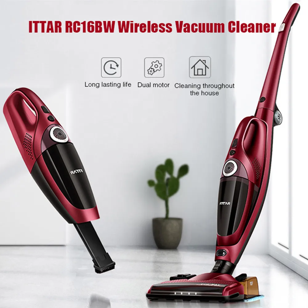 

ITTAR 3 In 1 Handheld Vacuum Cleaner Sweeping Powerful Strong Suction Aspirator Dust Collector