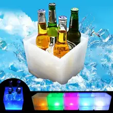 Двухслойная Шампанская корзина для льда светодиодный водостойкий вино, напитки пивной охладитель ведро для льда для KTV ночных клубов Вечерние