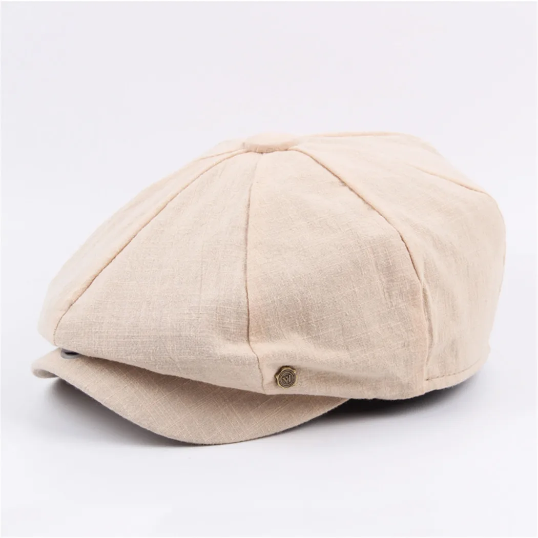 

Vintage Octagonal Hats Berets British Western Style Solid Caps New Fashion Newsboy Cap Unisex Flat Hat For Men Women Boina Mujer