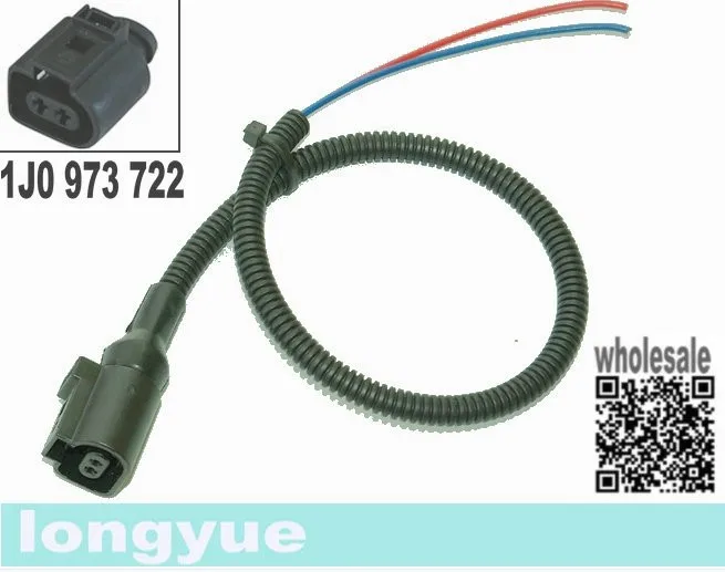 Longyue 10 шт. 2 way/pin conctor разъем косички 1J0 973 722 1J0973722 для VW AUDI 12"