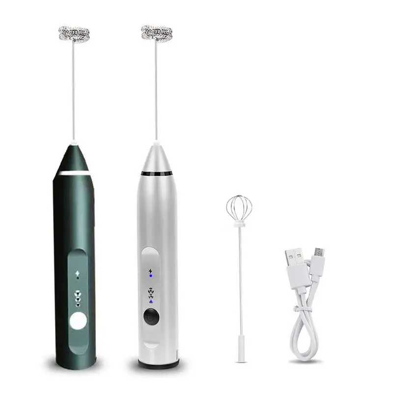 

Rechargeable Electric Egg Beater Milk Coffee Tea Stir Bar Baking Cream Frother Automatic Milk Frother Cake Tools