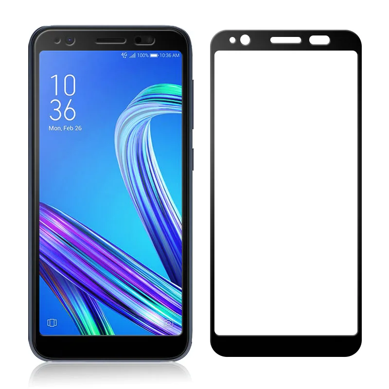 2.5D полное покрытие закаленное Стекло для Asus Zenfone Live L1 ZA550KL Экран защитная плёнка
