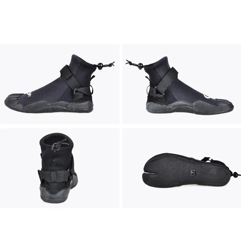 Yon Sub/мужские и женские ботинки для дайвинга из неопрена, нескользящая быстросохнущая обувь для серфинга, подводное плавание, болотная водонепроницаемая обувь черного цвета