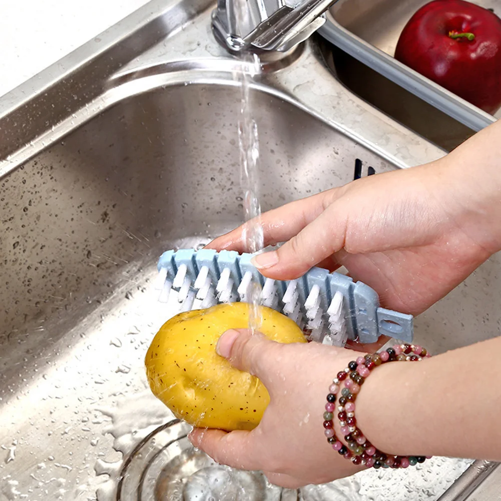 Salad Fruit Dishwashing Carrots Cleaning Antibacterial Plastic Kitchen Potato Tools Vegetable Brush | Дом и сад