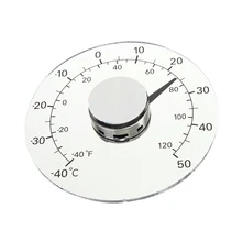 Круглый прозрачный наружный Термометр оконный Температура Погодная станция инструмент