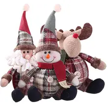 Креативный милый Санта Снеговик в форме оленя, кукла, Рождественское украшение, подарок, кукла, рождественская елка, подвесное украшение, рождественские принадлежности