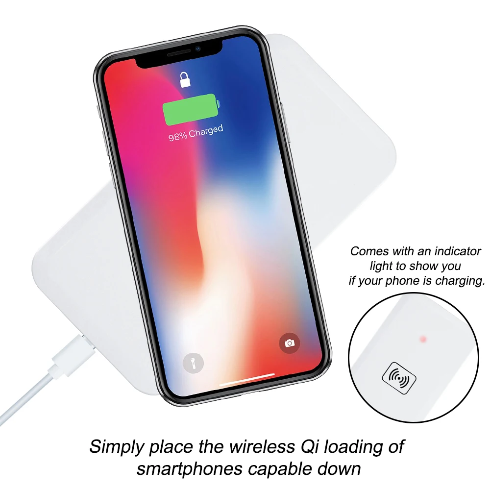 Универсальный Смарт Qi Беспроводной Зарядное устройство для samsung Galaxy S9 S8 S7edge Беспроводной зарядного устройства для iPhone XS X 8 плюс