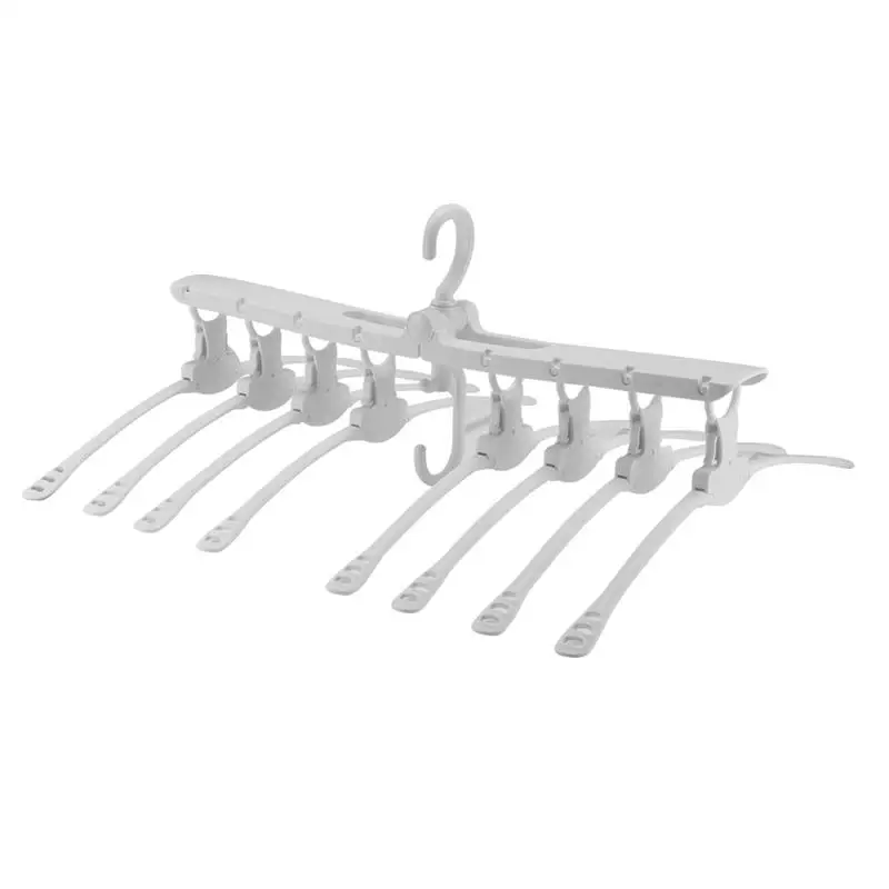 

Drop shipping 8 in 1 multi-function magic scalable folding 360 degrees Can rotate Clothes hanger rack Travel Magic Drying Rack
