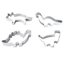 Stainless Steel Dinosaur Animal Fondant Cake Cookie Biscuit Cutter Decorating Mould Pastry Baking Tools