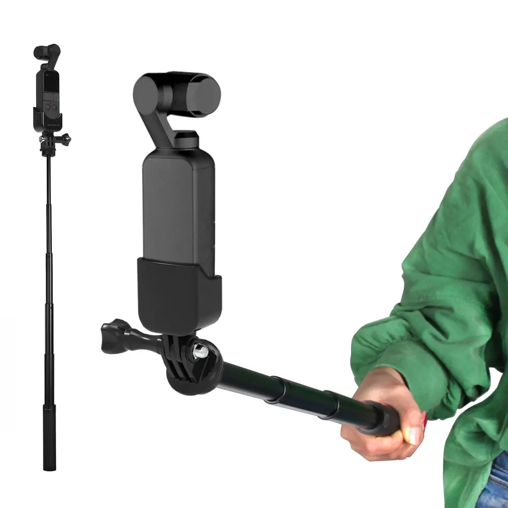 osmo pocket selfie stick extend pole 1/4 adapter mount bracket