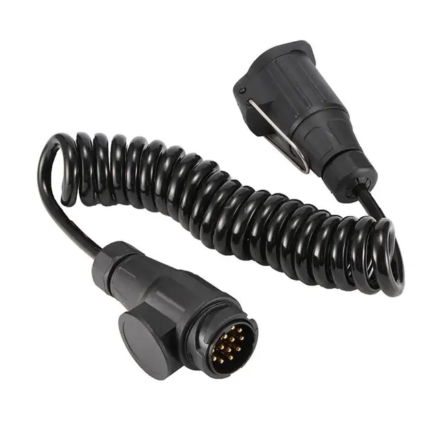$US $15.08  13 Pin Plug and 13 Pin Socket Trailer Plug Waterproof With Spring Cable 300cm Extension Wiring Cara