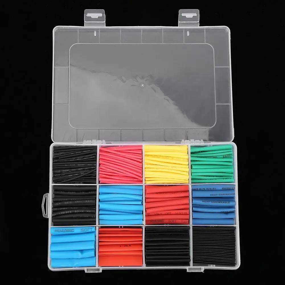 

560pcs Heat Shrink Tube Mixed-colored Heat Shrink Tubing Wrap Cable Sleeve Shrinkable Tube
