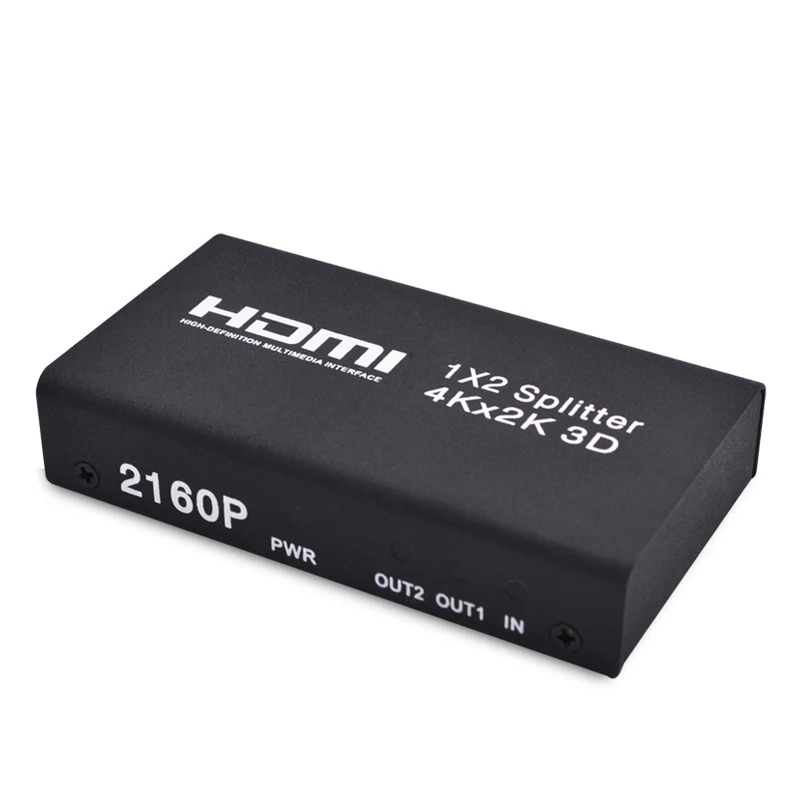 OPQ-Новый HDMI 1x2 сплиттер поддержка 4 к x 2 к, 3D HDMI один-в и два-выход сплиттер США штекер