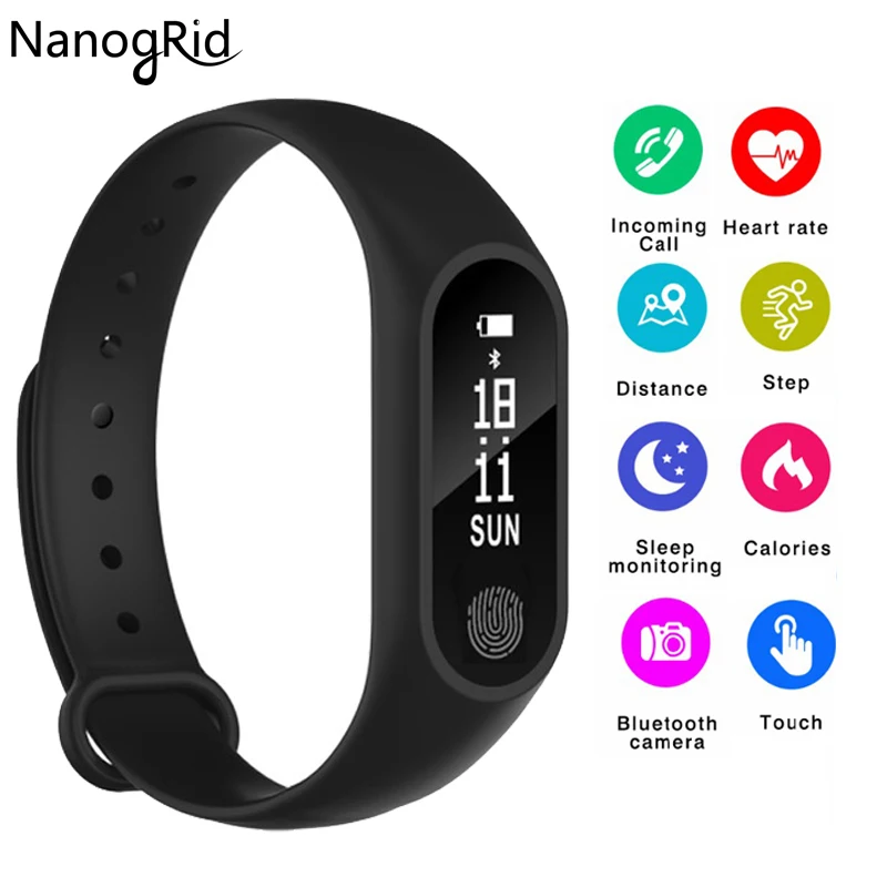 

Smart Band IP67 Waterproof Band Heart Rate Monitor Smart Bracelet Fitness Tracker Pedometer Wristband for Women Men Sport Watch
