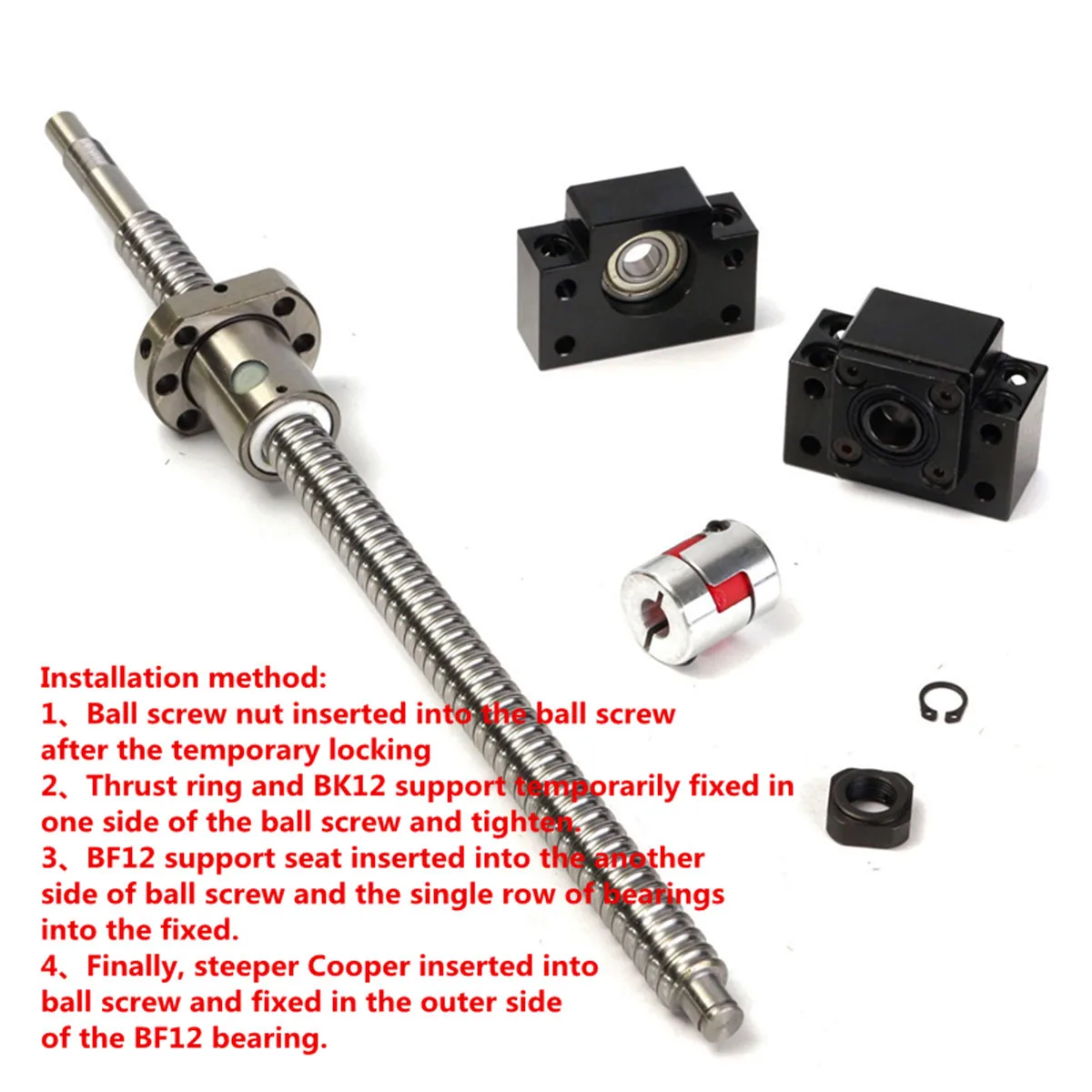 1 компл. Antibacklash RM1605 360 мм шариковый винт и гайка + BF12/BK12 6 35*10 Муфта|Линейные