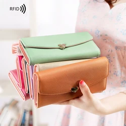 Women's Wallet 3 Folder Women's Long Japan And South Korea Bills Folder Love Cute Little Fresh Student Thin Wallet Women's Wallet 3 Folder Women's Long Japan And South Korea Bills Folder Love Cute Little Fresh Student Thin Wallet