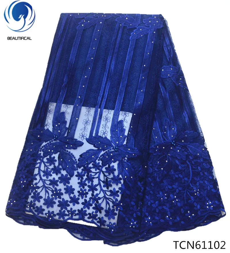 

BEAUTIFICAL french tulle fabric with stones 5 yard per piece embroidery lace french fabric tulle fabric TCN611