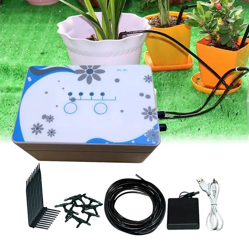 

Automatic Watering Device Low Power Intelligent Timing Automatic Watering Equipment Drip Irrigation For Home Balcony Garden